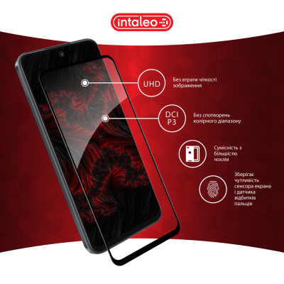 Стекло защитное Intaleo Full Glue Tecno Spark Go 1 Black (1283126607783) Винница - изображение 4