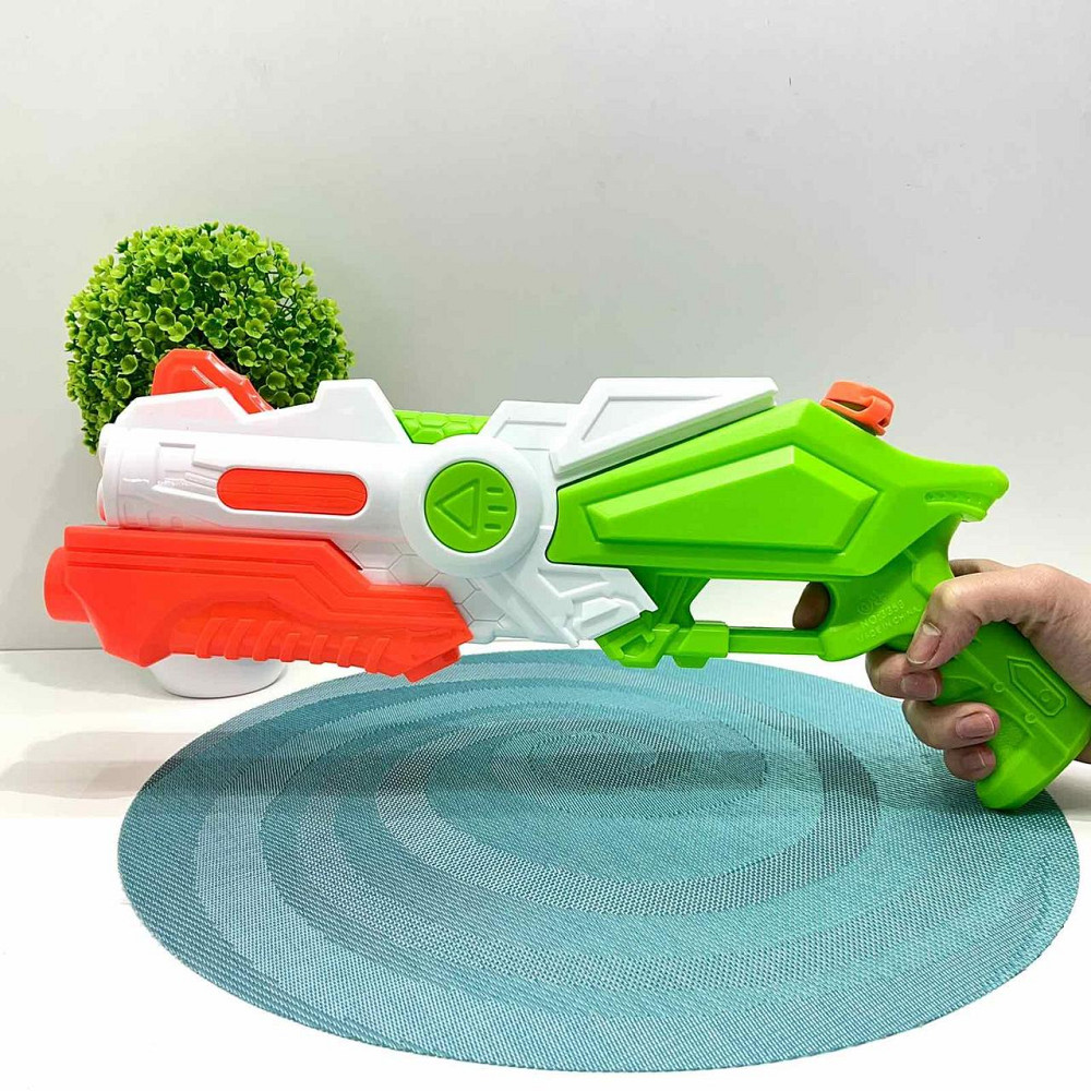 Бластер водний з помпою 40см Білий із салатовим (M 5855) Чернигов - изображение 1