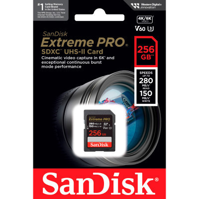 Карта пам&apos;яті SanDisk 256GB SDXC class 10 UHS-I Extreme Pro (SDSDXEP-256G-GN4IN) Вінниця - фото 3