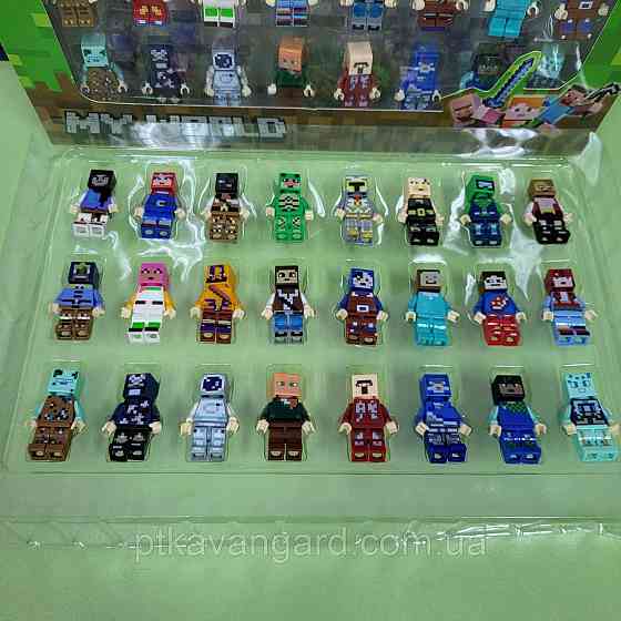 Набір фігурок Майнкрафт 24 шт 86084 Minecraft чоловічки Хмельницький