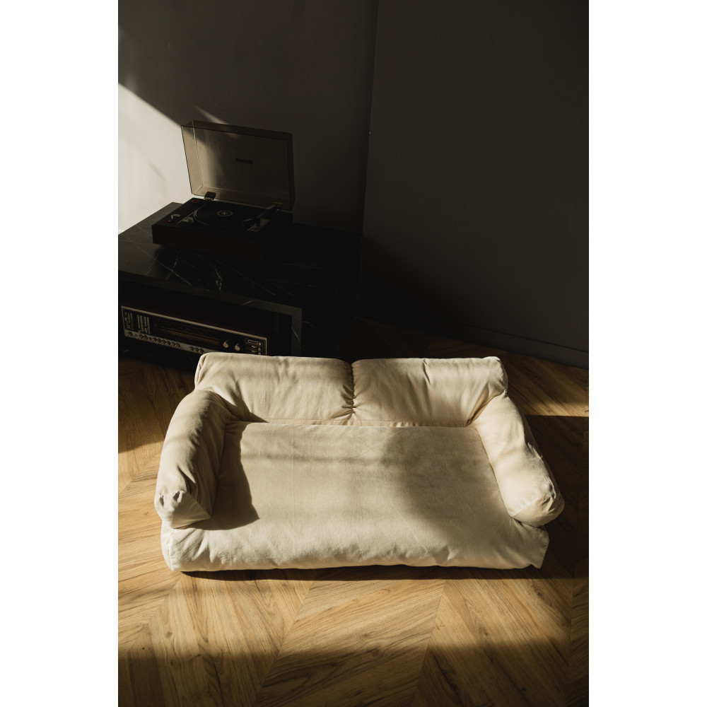 Велюровий диванчик для собак і котів Incor бежевий 10073 Київ - фото 6