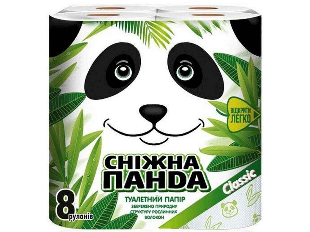 Папiр туалетний 8шт Класiк ТМ Снежная Панда Киев - изображение 1