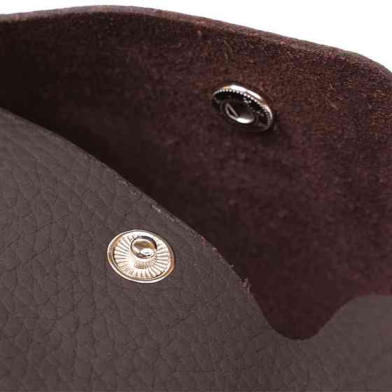 Шкіряна матова тревел-косметичка Коричневий (SHVIGEL) Київ