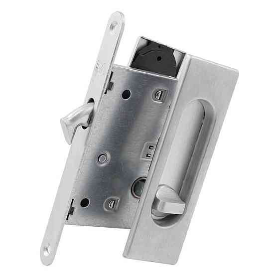 Ручка на розсув. двері Fimet 3663AR F05+LOCK+MQ мат хром (комплект) Київ