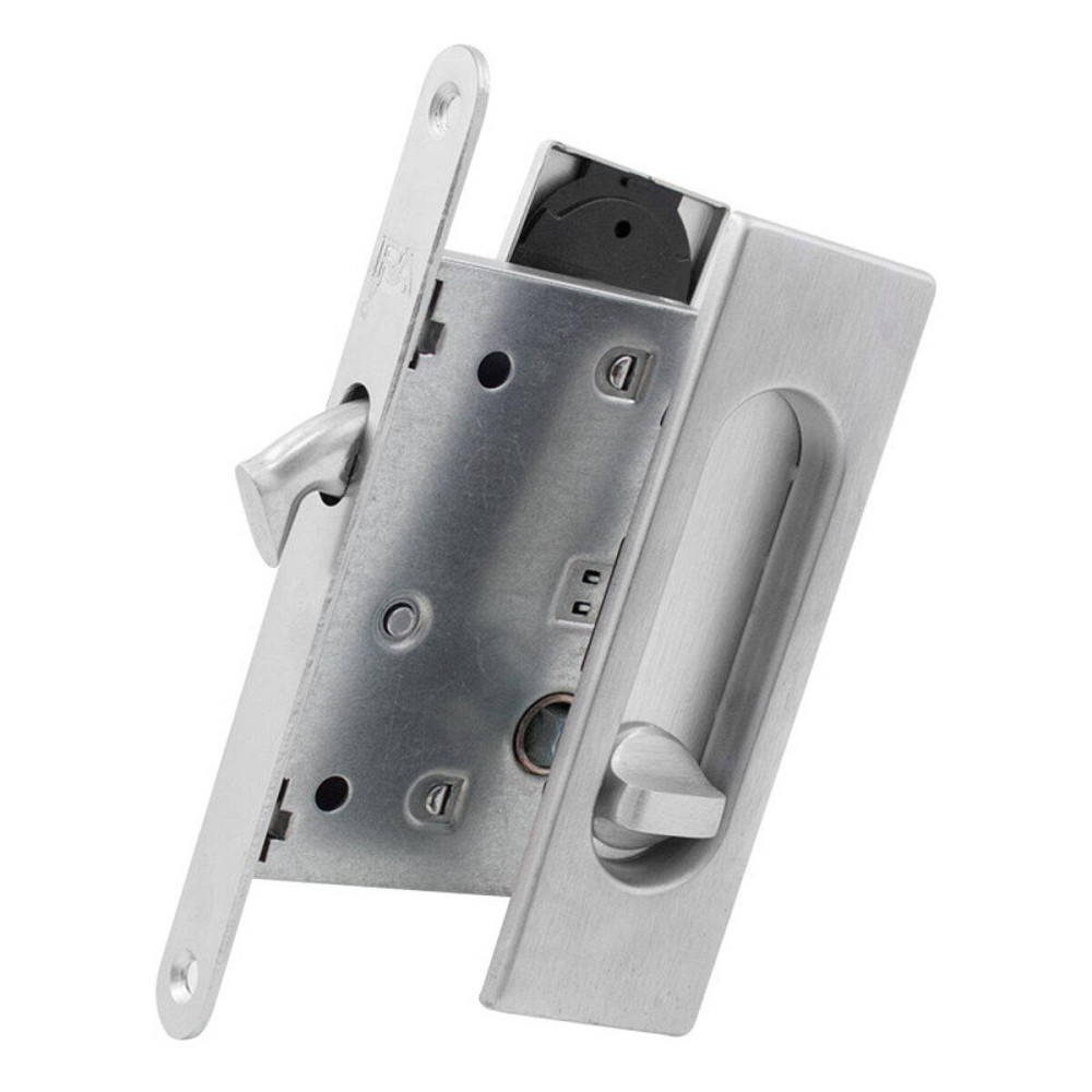 Ручка на розсув. двері Fimet 3663AR F05+LOCK+MQ мат хром (комплект) Київ - фото 1