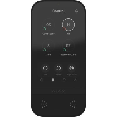 Клавіатура до охоронної системи Ajax KeyPad TouchScreen black Вінниця - фото 1