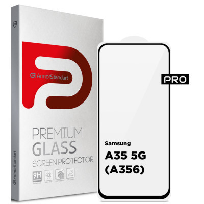 Скло захисне Armorstandart Pro Samsung A35 5G (A356) Black (ARM74347) Вінниця - фото 1