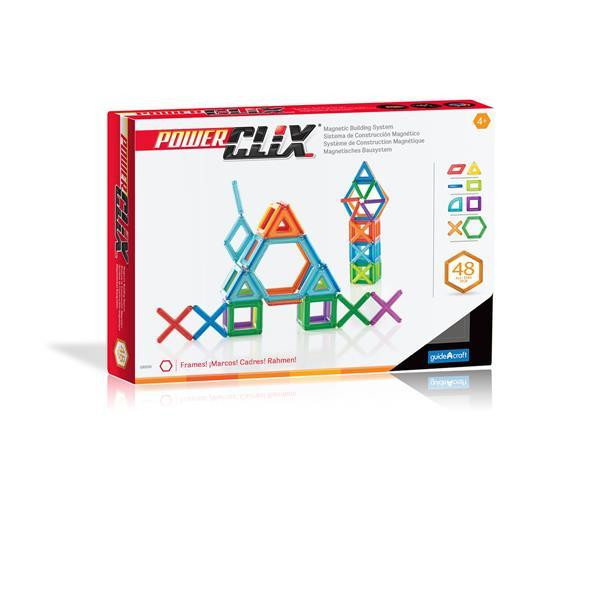 Магнітний конструктор Guidecraft PowerClix Frames, 48 деталей (G9200) Харьков - изображение 10