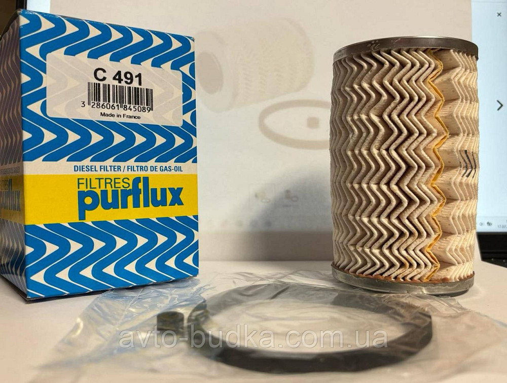 Фільтр паливний на Рено Мастер. PURFLUX (Франція) C491 Новий Розділ - фото 2