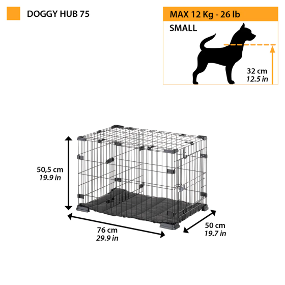 Клітка для собак і цуценят Ferplast Doggy Hub (Ферпласт Доггі Хаб) Запоріжжя