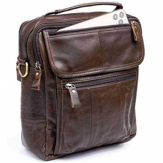 Сумка мужская Vintage 14764 Коричневая Киев