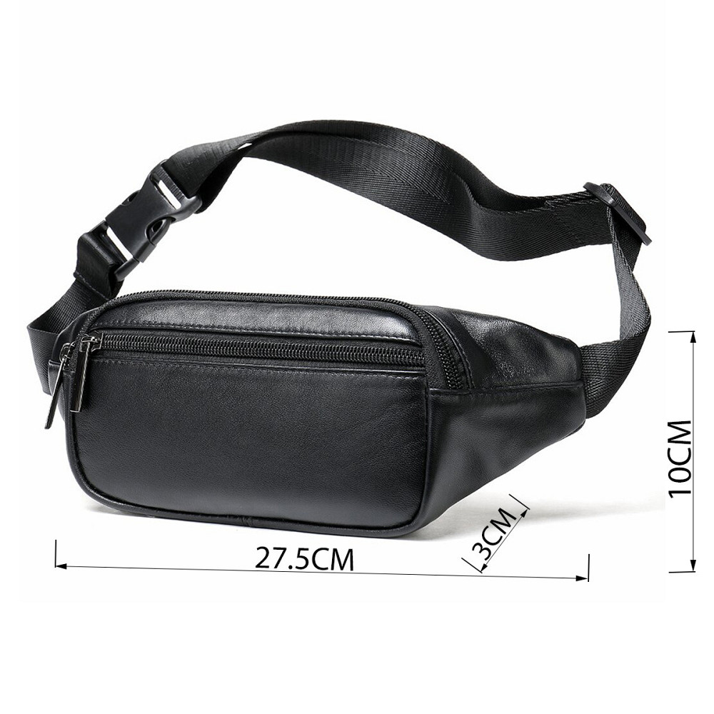 Бананка зі шкіри 14999 Vintage Чорна Київ - фото 3