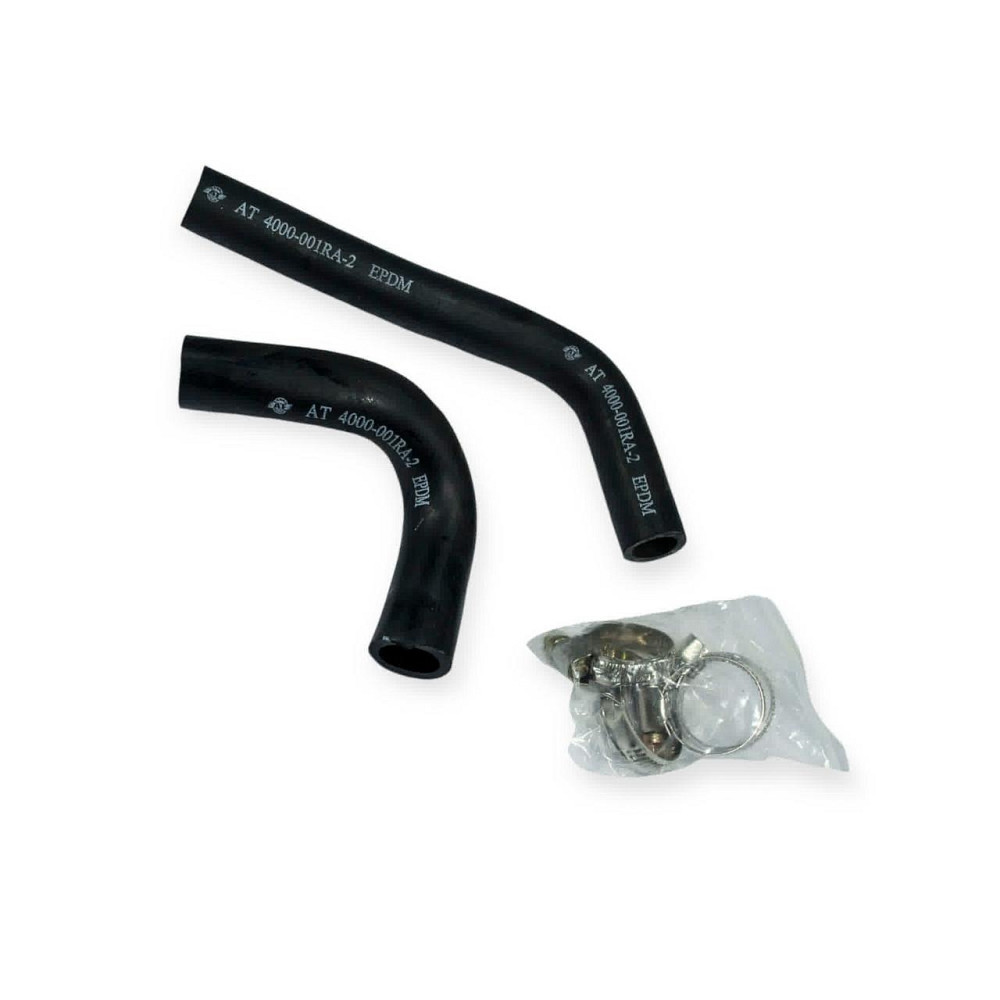 Патрубок 2101-2107 c хомутами (к-кт 2 шт) AT печки Мукачево - изображение 1