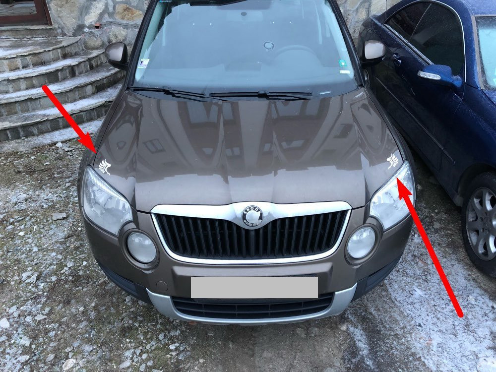 Наклейки Крила на дзеркала заднього виду, на емблему Київ - фото 7