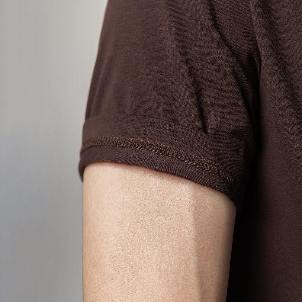 Чоловіча футболка бавовняна Pobedov Peremoga шоколадна Київ - фото 4