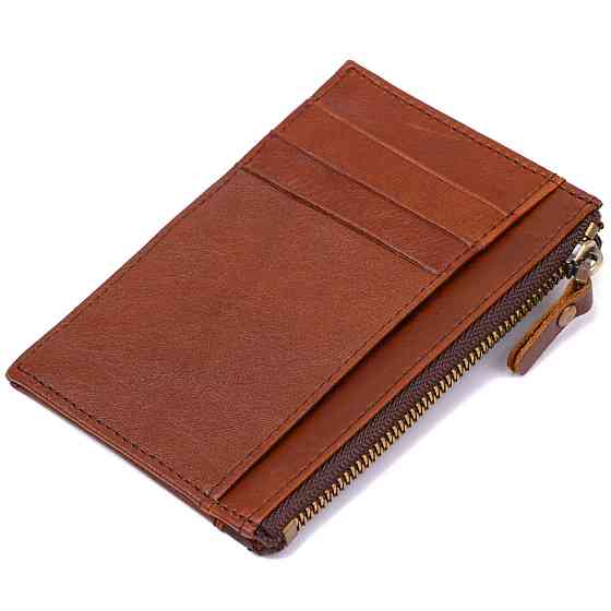 Визитница из кожи Коричневая (Vintage) Киев