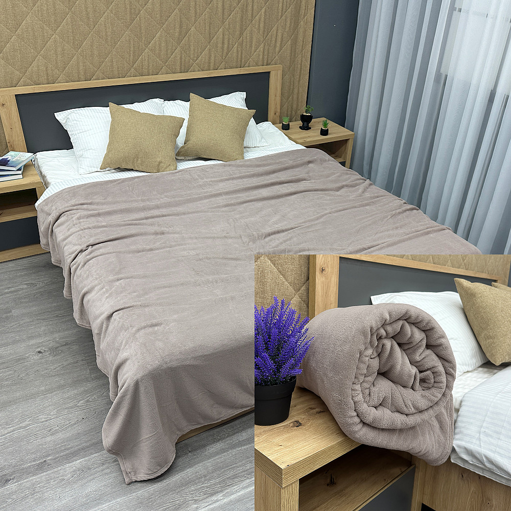 Плед-покривало 160х200 см (+-5см) Світле какао (87-041) Київ - фото 1