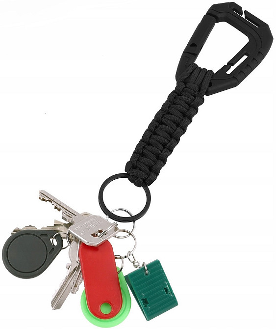Брелок из паракорда с карабином для ключей Mil-Tec от Sturm (15908002) Black Нововолынск - изображение 7