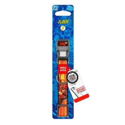 Нашийник для тварин WAUDOG Nylon з QR паспортом "Швидкість Флеша", пластиковий фастекс, L (282-1080) Вінниця