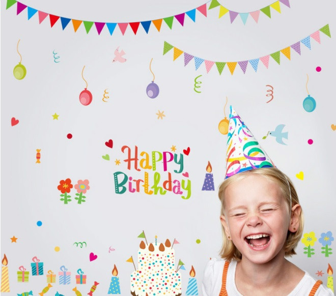 Интерьерная наклейка детская Happy Birthday Киев - изображение 1