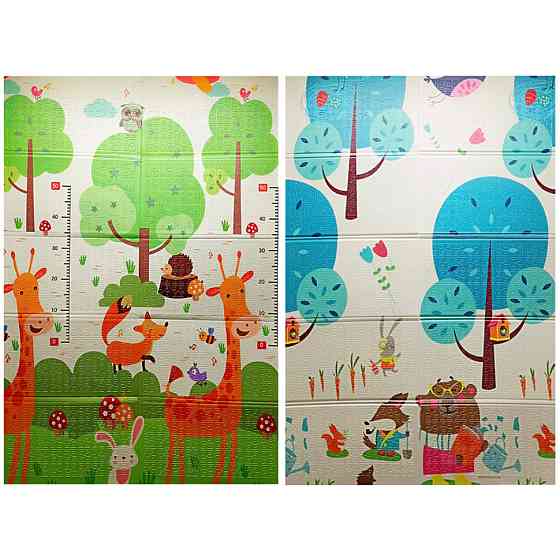 Детский Термоковрик двусторонний складной K6601-5, 180 х 120 х 0,8 см Вінниця