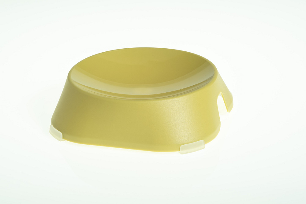 FIBOO пласка миска Flat Bowl, без антиковзких накладок, жовтий Київ - фото 1