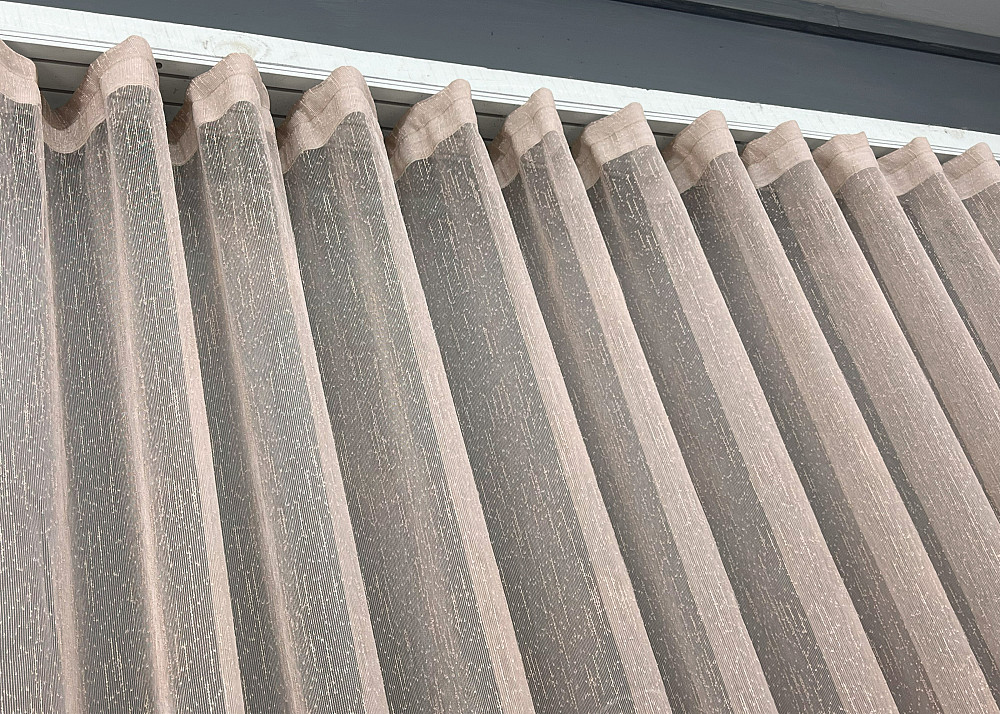 Тюль льон “Дощик” однотонний, колір капучино 1988т Київ - фото 5