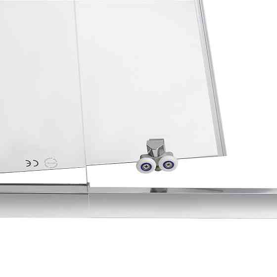 Душові двері в нішу Qtap Taurus CRM2013-14.C6 130-140x200 см, скло Clear 6 мм, покриття CalcLess Київ