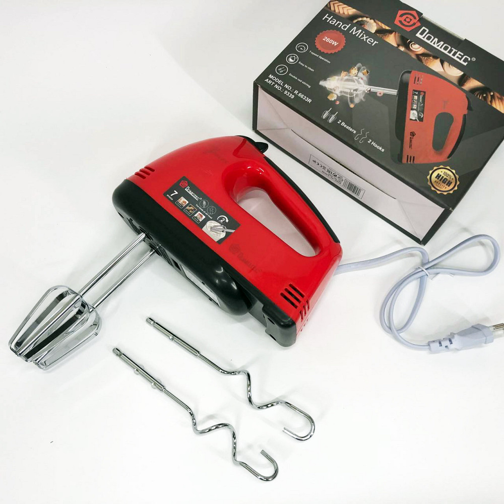 Міксер для хлібного тіста DOMOTEC R6633R 260 Вт, Міксер для кремів і мусів Зручний кухні LD-28 Львів - фото 16