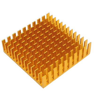 Алюминиевый радиатор (пассивное охлаждение) для LED матриц, VGA, MB 40x40x11мм, клейкий Киев