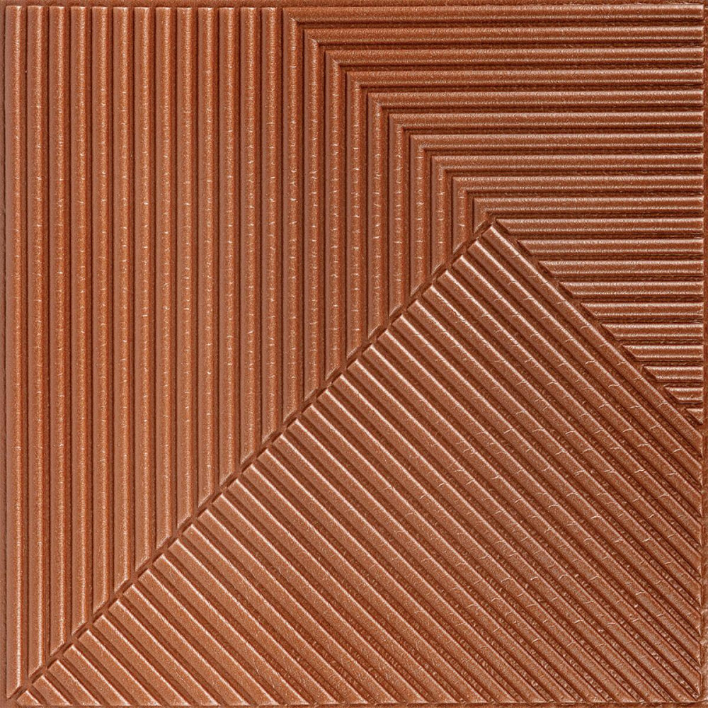 Самоклеюча декоративна 3D панель 500х500х5мм Коричневий SW-00002880 Київ - фото 1