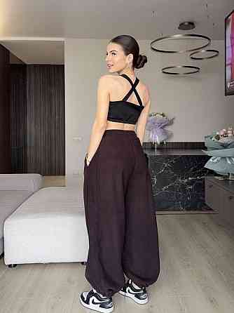 Жіночі теплі об'ємні штани "Аладін" з турецького полар флісу Одеса