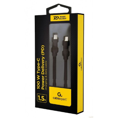 Дата кабель USB-C to USB-C 1.5m 100W Cablexpert (CC-USB2-CMCM100-1.5M) Винница - изображение 2