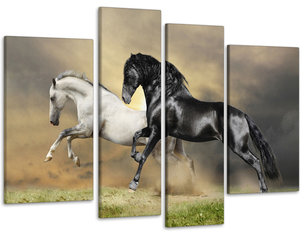 Модульная картина Лошади Art-55_4 115x170 см Киев - изображение 1