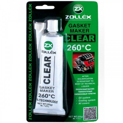 Герметик автомобільний Zollex CLEAR-85g (CLEAR-85gP) Вінниця - фото 1