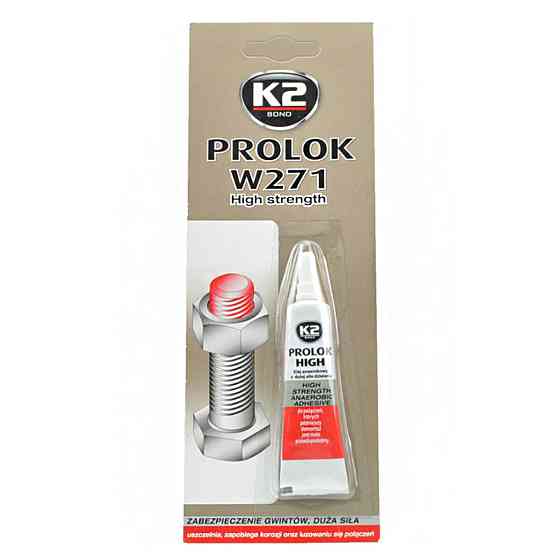 Клей фіксатор різьбових з'єднань K2 Bond High червоний 6мл Київ