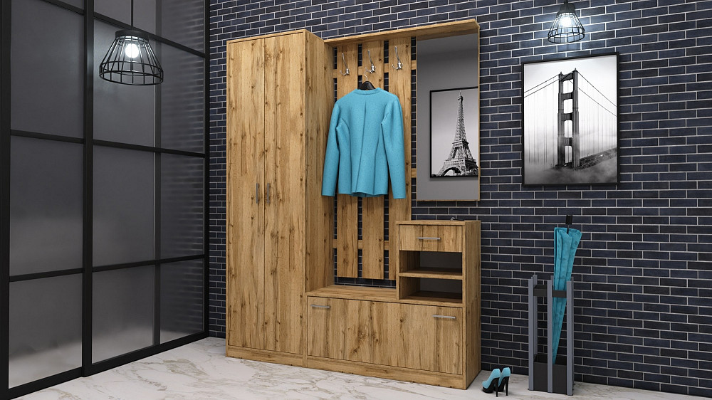 Передпокій Соло-3, Дуб Аппалачі, 1600/400/2100 Львів - фото 2