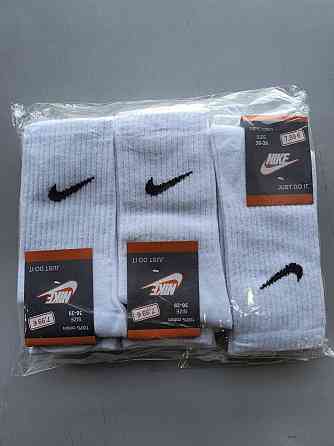 Набор высоких белых носков. Хлопок. 12 штук в уп. Nike socks Киев