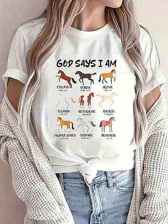 Футболка жіноча з принтом  42 Біла 2664082770 Дніпро