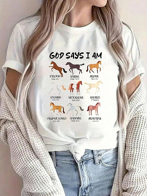 Футболка жіноча з принтом  42 Біла 2664082770 Дніпро - фото 1