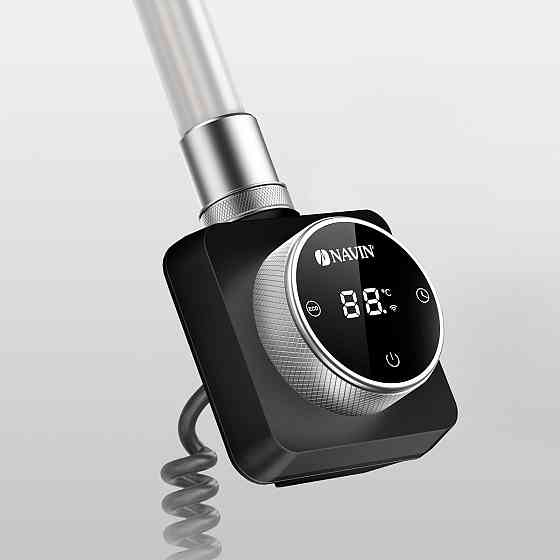 ТЕН для рушникосушарки NAVIN Accorto 300W з тижневим програматором WIFI, чорний Київ