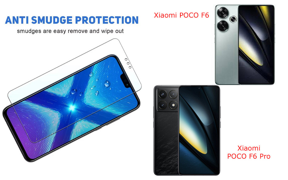 Защитное стекло NeoGlass для Xiaomi POCO F6, POCO F6 Pro – ультрапрозрачное и устойчивое Киев - изображение 3