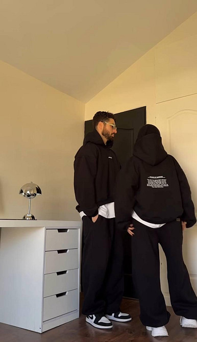 Парные стильные худи унисекс из турецкой трехнитки пенье Одесса - изображение 2