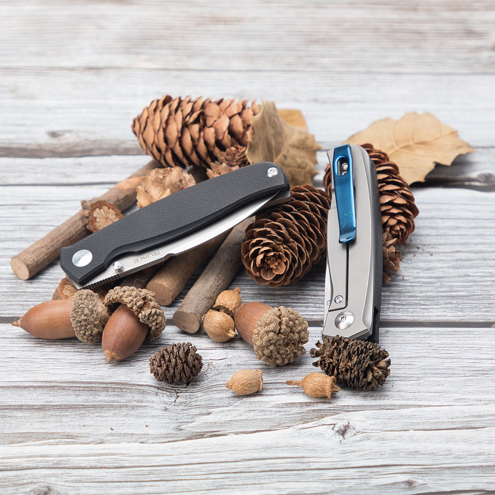 Ніж складаний кишеньковий Ruike M661-TZ, (7.4 см) steel 154СМ / G10 чорний Київ - фото 9