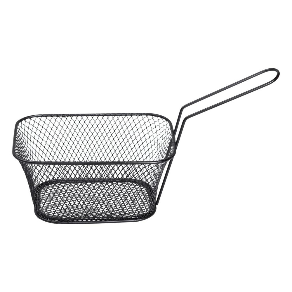 Zhongjing Кошик сервірувальний для картоплі фрі та снеків 14×10×6 см Чорний HP-19-8-B Киев - изображение 3