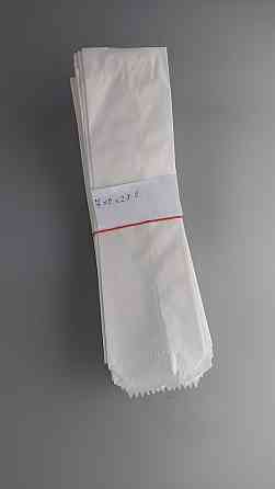 Жиростойкий бумажные пакеты саше  7/0*28 белый  (100 шт) Харьков