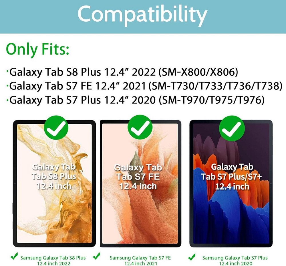 Фірмовий протиударний чохол Timecity на Samsung Galaxy Tab S7 FE/S7+/S8+ 12.4" Дніпро - фото 5