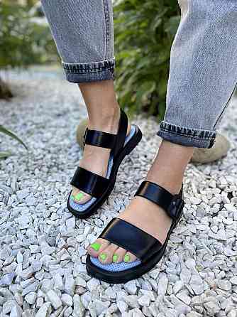 ALEX BELL БосонІжки жіночі ALEX BELL 876K/2-2-20AP чорні (літо, шкіра натуральна) (5065) 36-40 Коломия