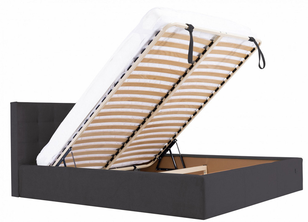 Кровать Chester VIP 120 х 190 см Мисти Dark Grey С дополнительной металлической цельносварной рамой Темно-серый Днепр - изображение 14