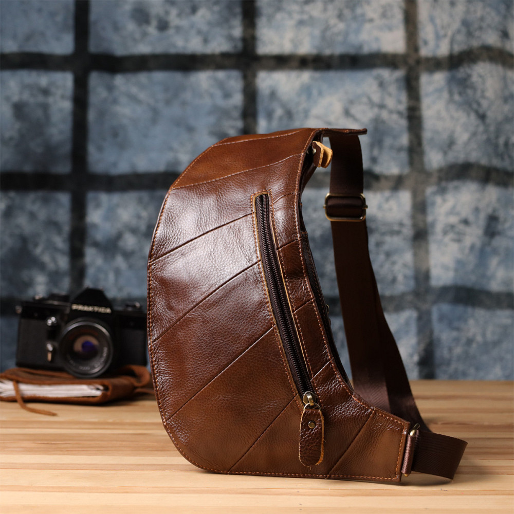 Мужская сумка через плечо из натуральной кожи Vintage 22959 Коричневый Киев - изображение 2